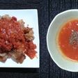 トマト缶でメインおかずとスープ!!