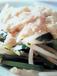 もやしとニラ炒め豆腐あんかけ-レシピのメイン写真