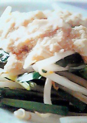 もやしとニラ炒め豆腐あんかけ-レシピのメイン写真
