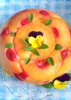 炊飯器で♪アップサイドダウンケーキ☆-レシピのメイン写真