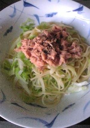 ツナマヨの冷製パスタ！！簡単おいしい-レシピのメイン写真