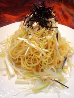 鶏ささみとわさびの和風冷製パスタ♪-レシピのメイン写真