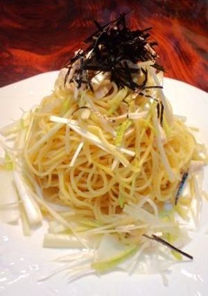 鶏ささみとわさびの和風冷製パスタ♪-レシピのメイン写真