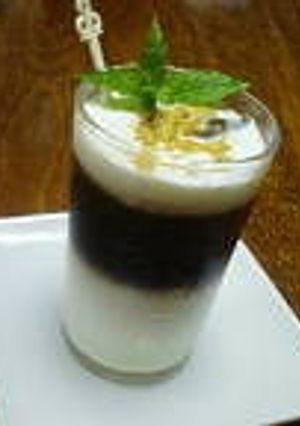 cafe風♪和風ｶﾌｪｵﾚ(黒蜜きなこ)-レシピのメイン写真
