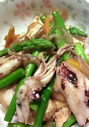 ヒイカと豆腐の炒めもの-レシピのメイン写真