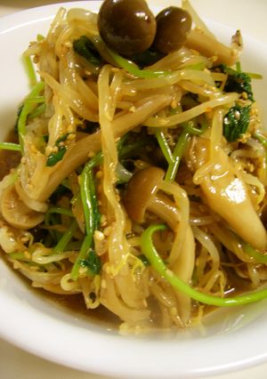 もやし・三つ葉・しめじ☆中華ゴマ和え♪-レシピのメイン写真