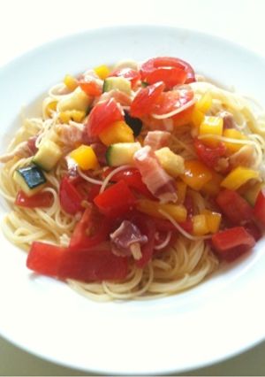 夏野菜の冷製カッペリーニ-レシピのメイン写真
