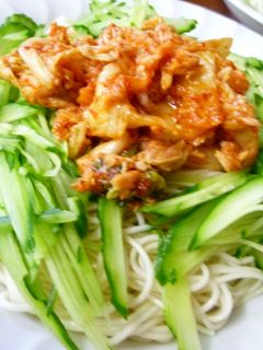 夏バテ知らずの”キムツナそうめん”-レシピのメイン写真