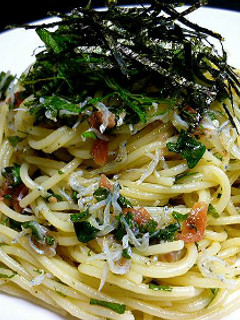 簡単☆梅しそおじゃこの冷製スパゲティ-レシピのメイン写真