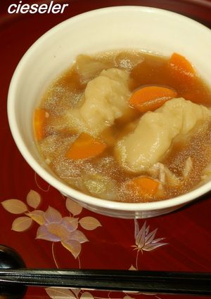 簡単すいとん醤油味-レシピのメイン写真