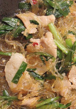 豚バラとニラの麻婆春雨-レシピのメイン写真