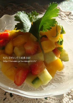 ☆パクチー入り！マンゴーサラダ☆-レシピのメイン写真