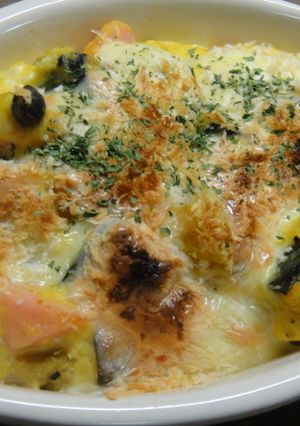魚肉ソーセージでかぼちゃグラタン♪-レシピのメイン写真