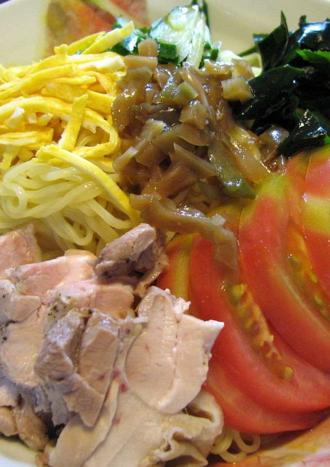 茹で鶏スープも使ってウマウマ冷やし中華-レシピのメイン写真