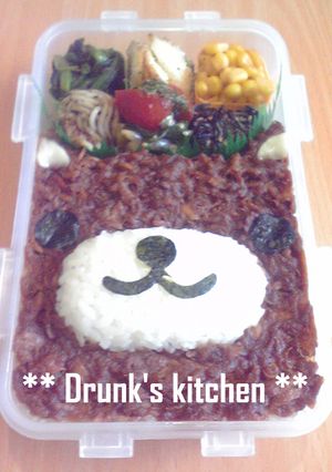 【お弁当】　☆リラックマ弁当☆-レシピのメイン写真