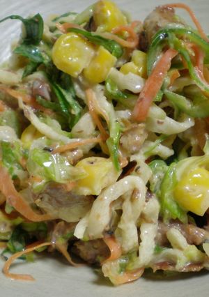 切干大根と野菜のサンマ缶サラダ-レシピのメイン写真