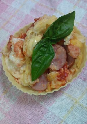 お弁当に♪卵とウインナーのレンチンおかず-レシピのメイン写真