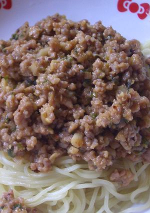 中華風ピリ辛肉味噌冷麺-レシピのメイン写真