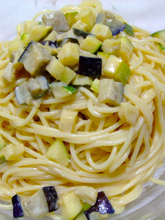 夏野菜の白ゴマソースパスタ-レシピのメイン写真