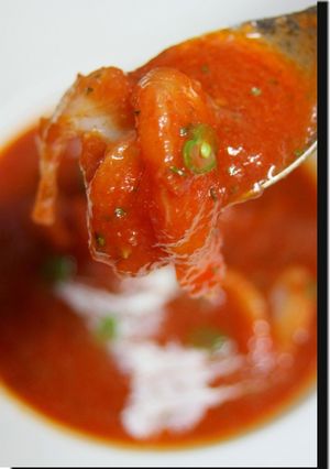 加熱なしで完熟トマトのスープ-レシピのメイン写真