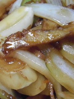 玉ねぎとさつまあげのオイスター炒め。-レシピのメイン写真