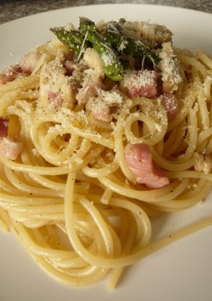 アスパラガスでペペロンチ～ノ-レシピのメイン写真