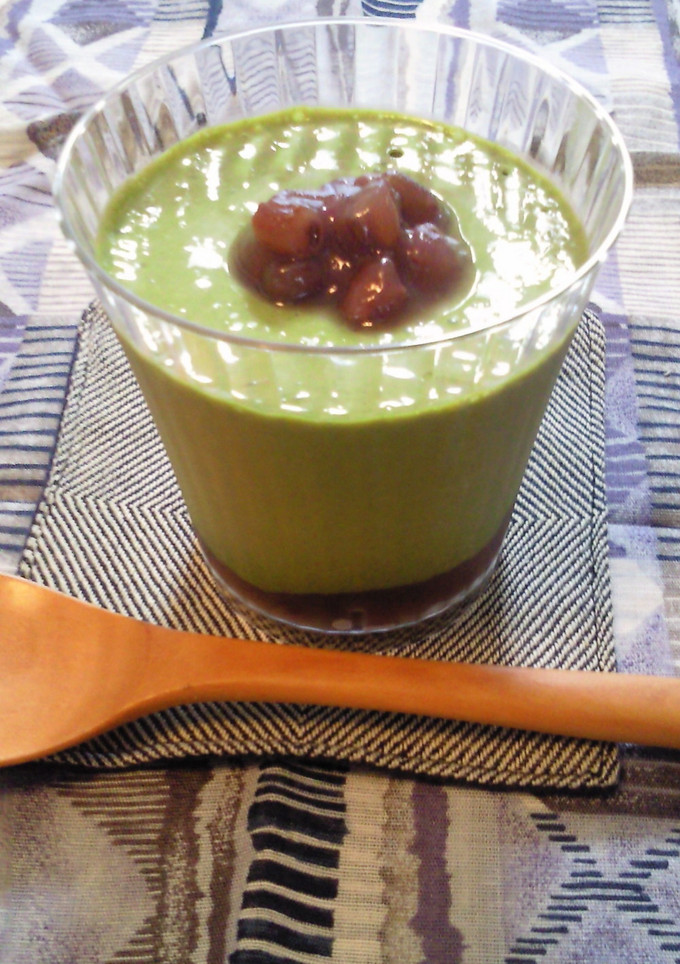 ★とろとろお抹茶小豆の豆腐ムース★-レシピのメイン写真