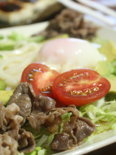 牛肉の冷しゃぶサラダうどん-レシピのメイン写真