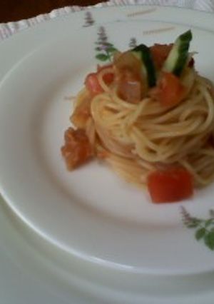 カペッリーニ<冷製パスタ>で白ワインを-レシピのメイン写真