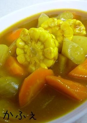 ゴロゴロ野菜のスープカレー-レシピのメイン写真