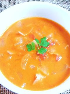 トマトのまろかやスープ-レシピのメイン写真