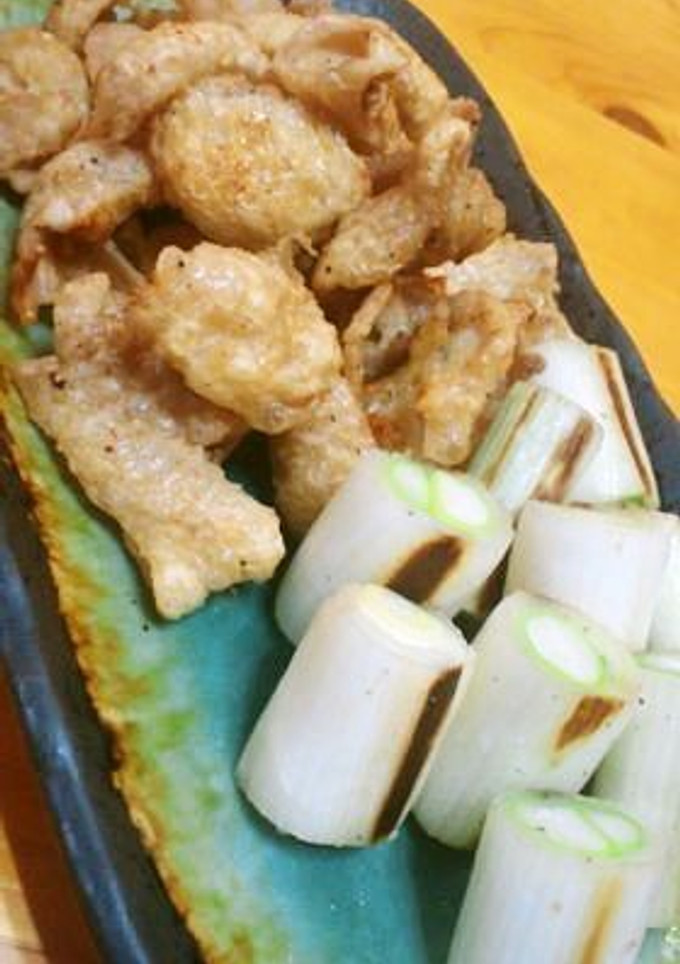 ☺とっても簡単☺鶏皮とネギのおつまみ☺-レシピのメイン写真