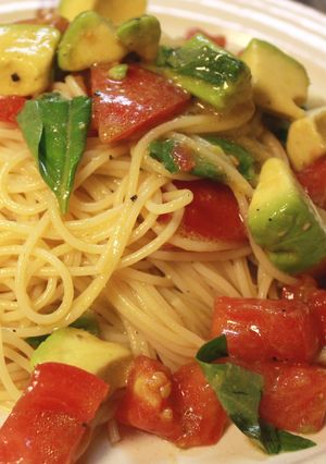母の味☆トマト＆バジルの冷製パスタ-レシピのメイン写真