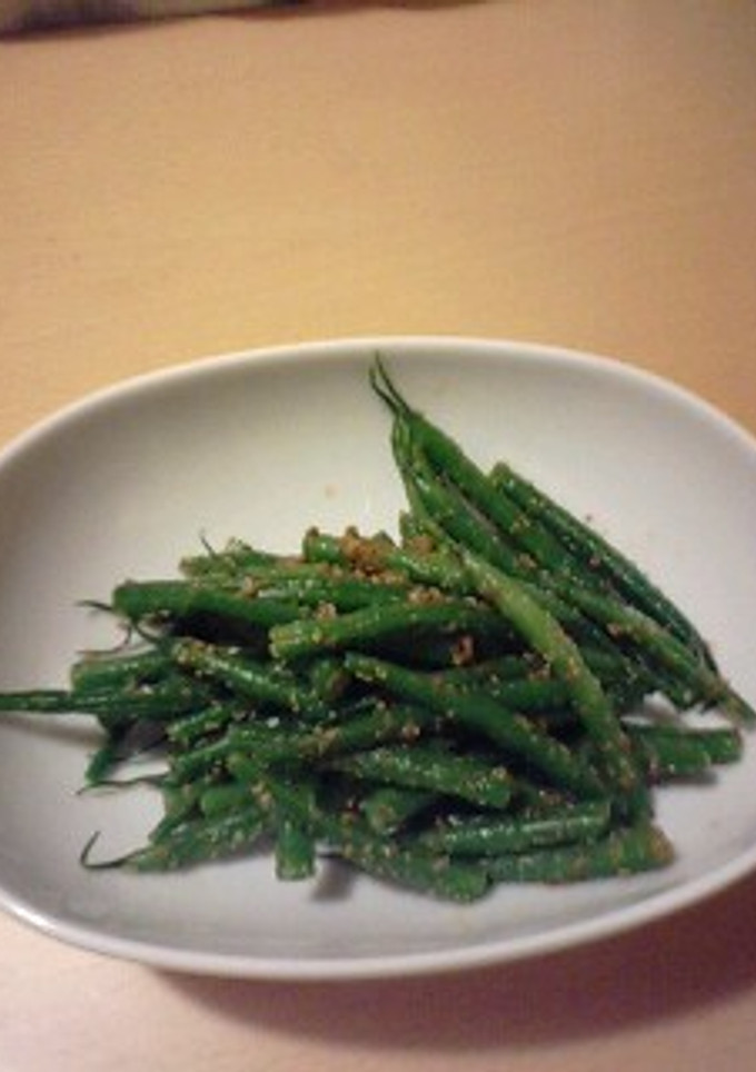 簡単いんげんの胡麻和え-レシピのメイン写真