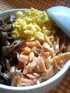 我が家の冷蔵庫お掃除料理!!三色丼♪♪-レシピのメイン写真