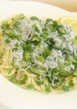 胡瓜としらすの冷製パスタ◇爽やかレモン味-レシピのメイン写真