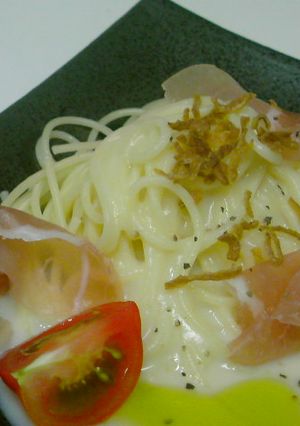 冷製パスタ・ビシソワーズ生ハム添え-レシピのメイン写真