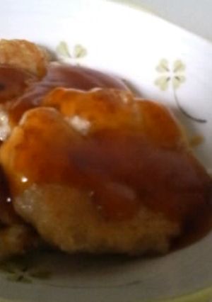 豆腐ハンバーグ・甘酢ソースかけ-レシピのメイン写真