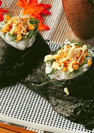 鮭フレークと大葉のおにぎり-レシピのメイン写真