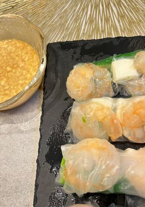 エビとオクラのライスペーパー巻き-レシピのメイン写真