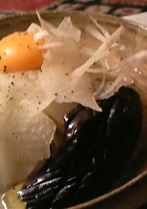 ゴマみそ冷製パスタ　～茄子と卵黄添え～-レシピのメイン写真