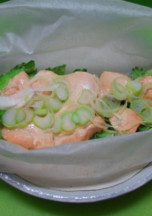 鶏肉とゴーヤのレンジ蒸し-レシピのメイン写真