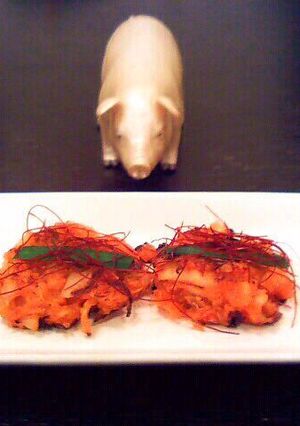 粉不要☆キムチとじゃがいものちぢみ-レシピのメイン写真