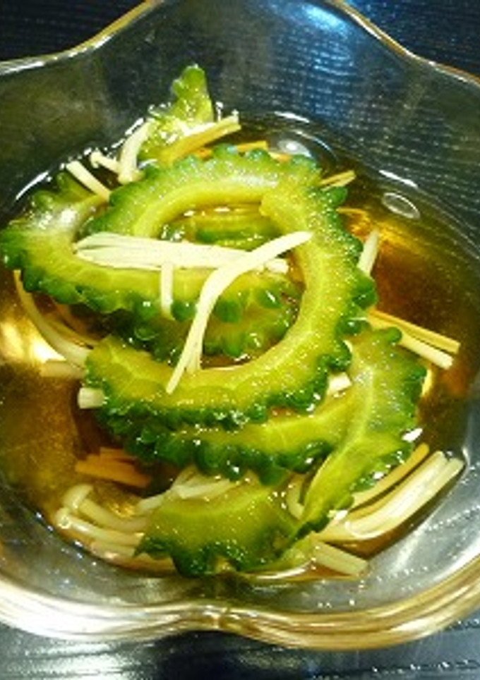 ごーやーとえのきのお浸し-レシピのメイン写真