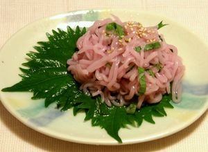 BSヌードル　梅酢風味 あじさい仕立て-レシピのメイン写真