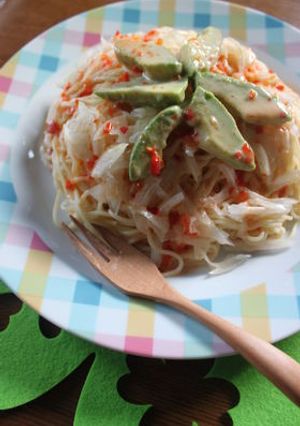 冷製スイートチリマヨパスタ-レシピのメイン写真