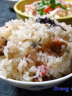 甘栗と梅干しの炊き込みご飯-レシピのメイン写真