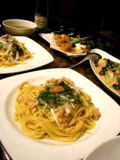 瓶詰ウニとツナの和風クリームパスタ-レシピのメイン写真