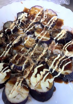 レンジでチン♪　なすのお好み焼き風★-レシピのメイン写真