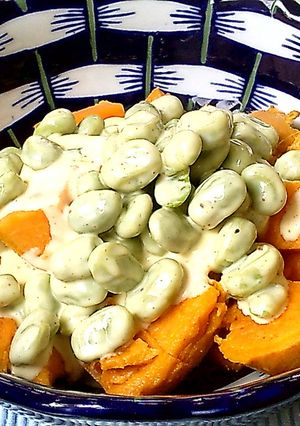 前菜☆薩摩芋と空豆のスパイス＆クリーム-レシピのメイン写真